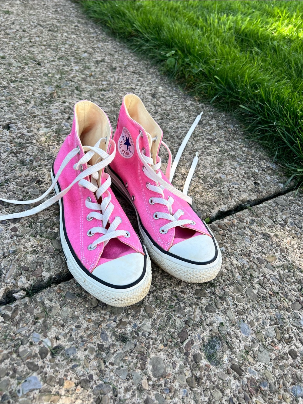 Converse Pink High-Top Sneakers for Women